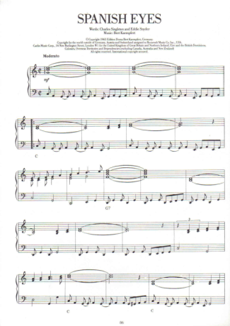 Madonna  score for Piano