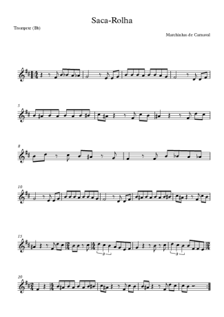 Marchinhas de Carnaval  score for Trumpet