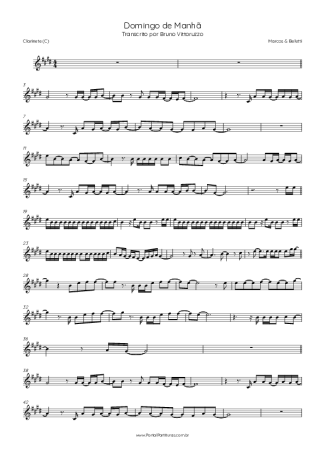 Marcos e Belutti  score for Clarinet (C)