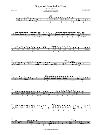 Marcus Viana Sagrado Coração Da Terra score for Cello