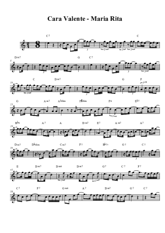 Maria Rita Cara Valente score for Clarinet (Bb)