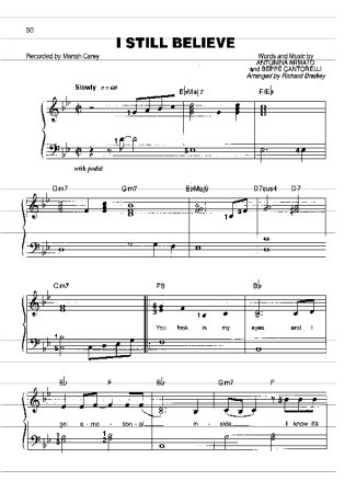 Mariah Carey  score for Piano