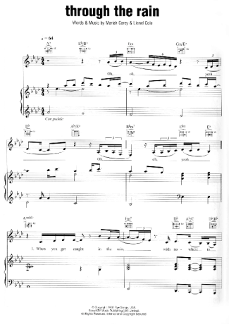 Mariah Carey  score for Piano