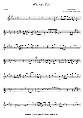 Mariah Carey  score for Violin