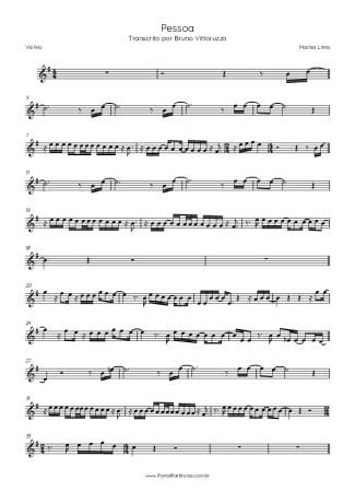 Marina Lima  score for Violin