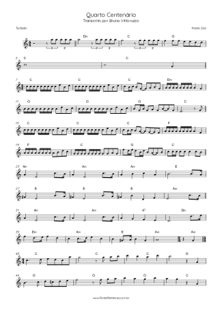 Mario Zan Quarto Centenário score for Keyboard