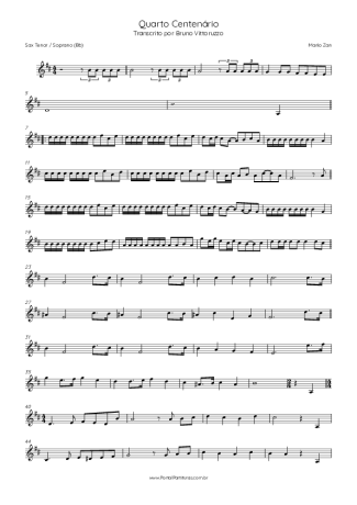 Mario Zan  score for Tenor Saxophone Soprano (Bb)