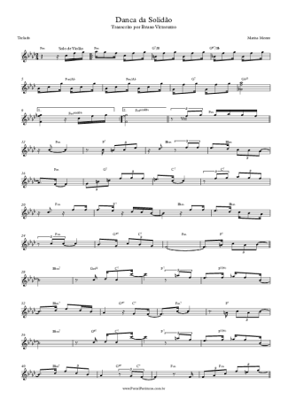 Marisa Monte Dança Da Solidão score for Keyboard