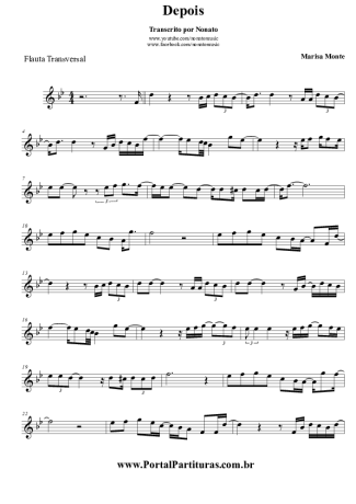 Marisa Monte  score for Flute