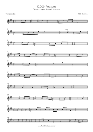 Matt Redman  score for Trumpet