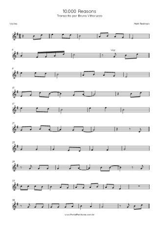 Matt Redman  score for Violin