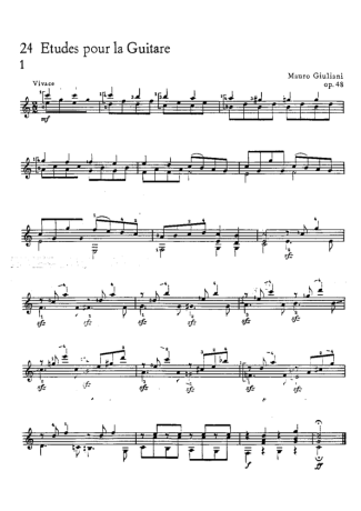 Mauro Giuliani  score for Acoustic Guitar