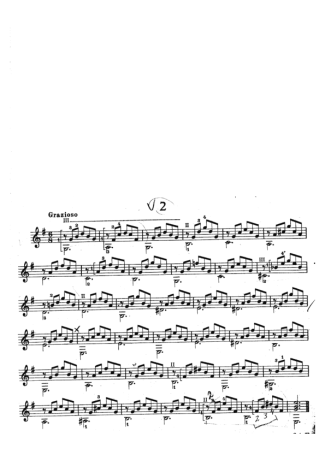 Mauro Giuliani Estudos Op 100 Nr 2 score for Acoustic Guitar