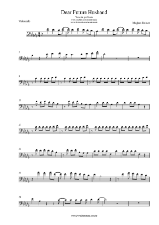 Meghan Trainor  score for Cello