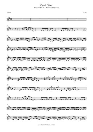 Melim  score for Violin