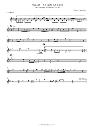 Melissa Manchester  score for Clarinet (C)