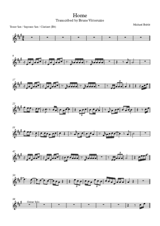 Michael Bublé  score for Clarinet (Bb)