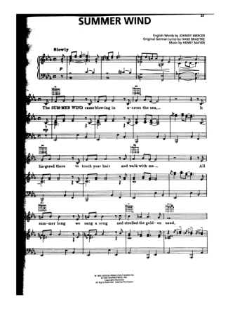 Michael Bublé  score for Piano