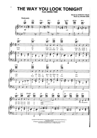 Michael Bublé  score for Piano