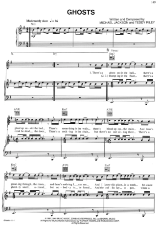 Michael Jackson  score for Piano