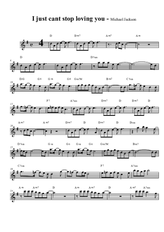 Michael Jackson  score for Clarinet (Bb)