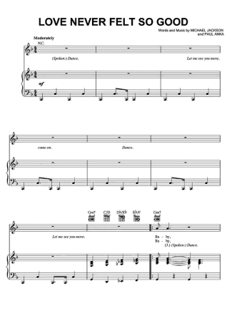 Michael Jackson  score for Piano