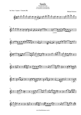 Michael Jackson  score for Clarinet (Bb)