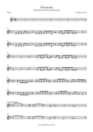 Ministério Avivah  score for Flute