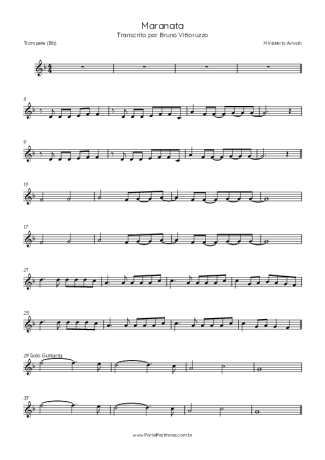 Ministério Avivah  score for Trumpet