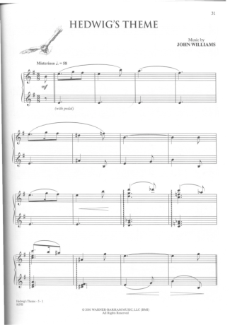 Movie Soundtracks (Temas de Filmes)  score for Piano