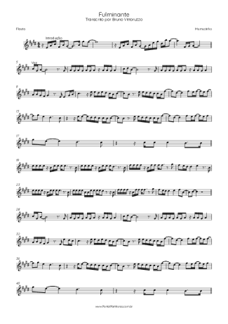 Mumuzinho Fulminante score for Flute