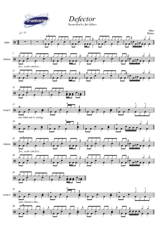 Muse  score for Drums