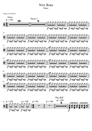 Muse  score for Drums