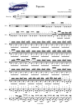 Muse  score for Drums