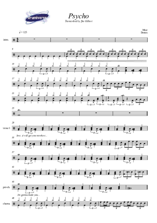 Muse  score for Drums