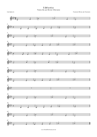 Musicals (Temas de Musicais)  score for Clarinet (C)
