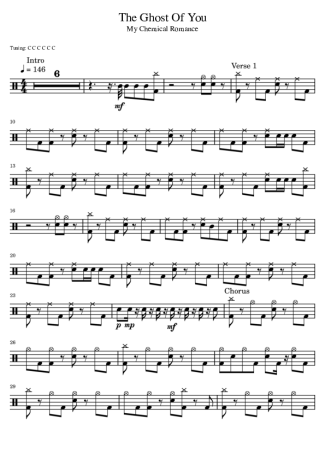 My Chemical Romance  score for Drums