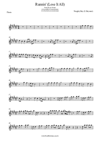 Naughty Boy  score for Flute