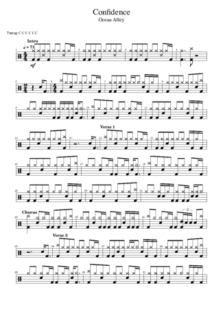 Ocean Alley Confidence score for Drums