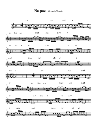 Orlando Moraes Na Paz score for Tenor Saxophone Soprano (Bb)