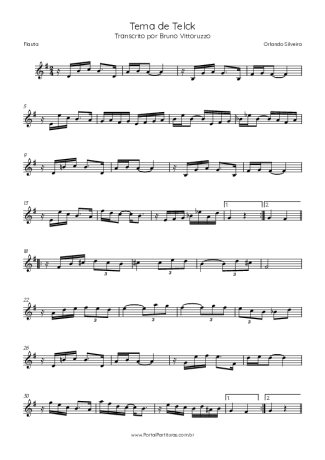 Orlando Silveira  score for Flute