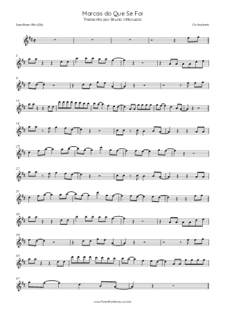 Os Incríveis  score for Alto Saxophone