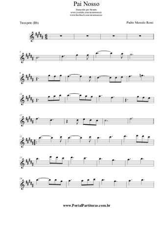 Padre Marcelo Rossi  score for Trumpet