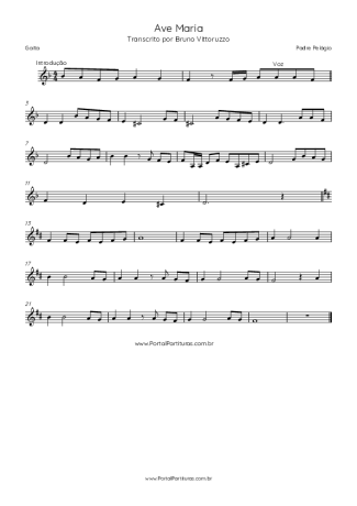 Padre Pelágio  score for Harmonica