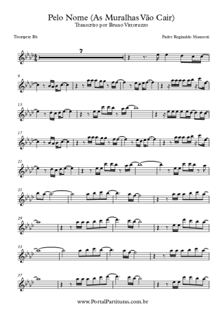 Padre Reginaldo Manzotti Pelo Nome (As Muralhas Vão Cair) score for Trumpet