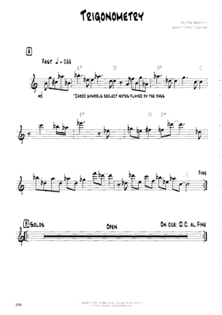 Pat Metheny Trigonometry score for Guitar