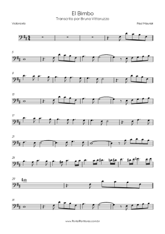 Paul Mauriat  score for Cello