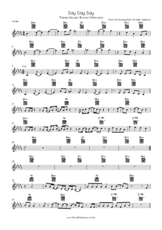 Paul McCartney  score for Acoustic Guitar