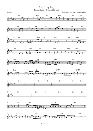 Paul McCartney  score for Keyboard