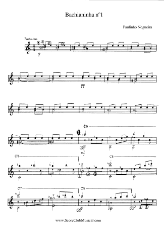 Paulinho Nogueira Bachianinha N. 1 score for Acoustic Guitar